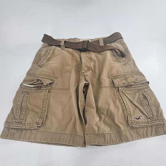 HOLLISTER CARGO KHAKI SHORTS MEN SIZE 33 USED - Picture 1 of 7